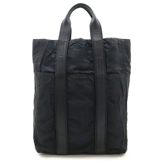 Hermes Acapulco Cabas MM Nylon Leather Tote Bag
