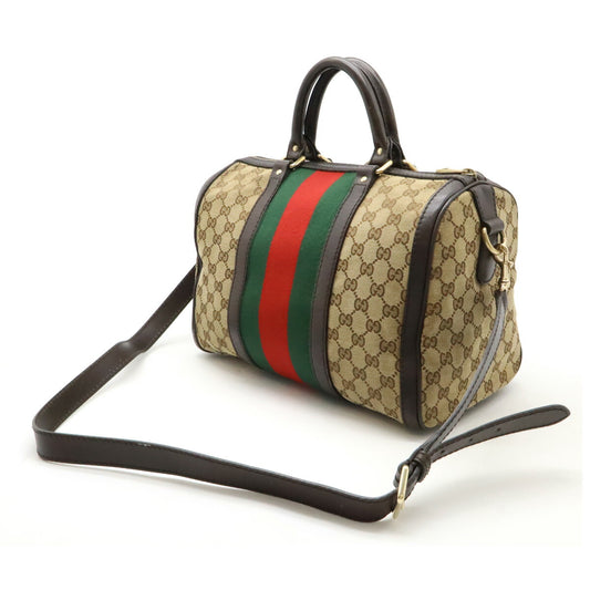 Gucci GG Canvas Mini Boston Bag 2WAY
