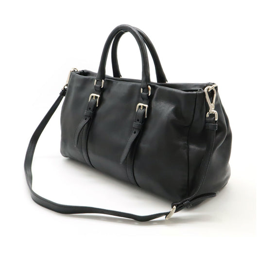 Prada Leather 2WAY Tote Handbag BN1606