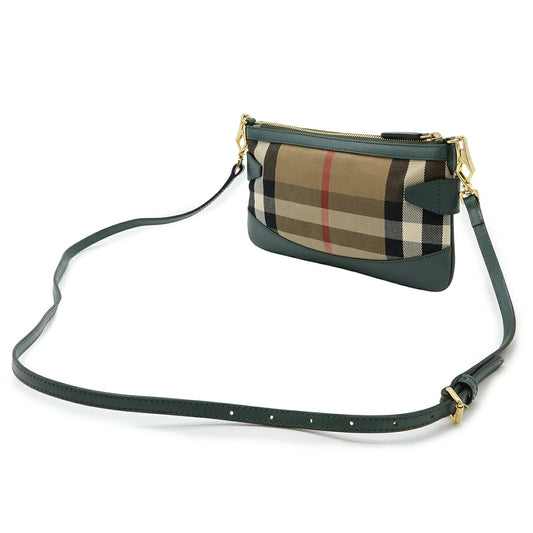 Burberry Canvas Leather Check 2WAY Shoulder Bag