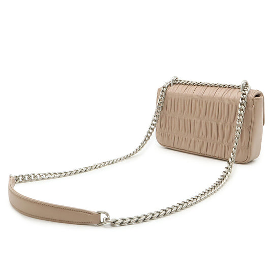 Prada Leather Nappa Gaufre Chain Shoulder Bag 1BD140