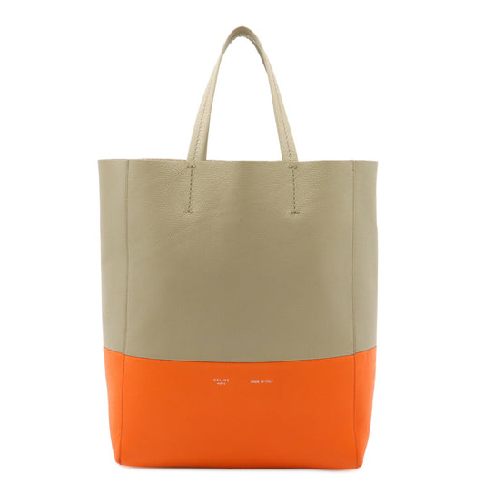 Celine Leather Vertical Cabas Small Tote Bag