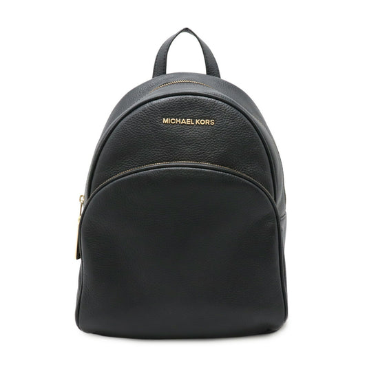 Michael Kors Abby Medium Leather Backpack Black