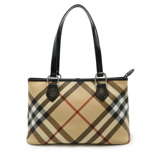 Burberry Check Pattern Tote Bag