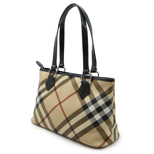 Burberry Check Pattern Tote Bag