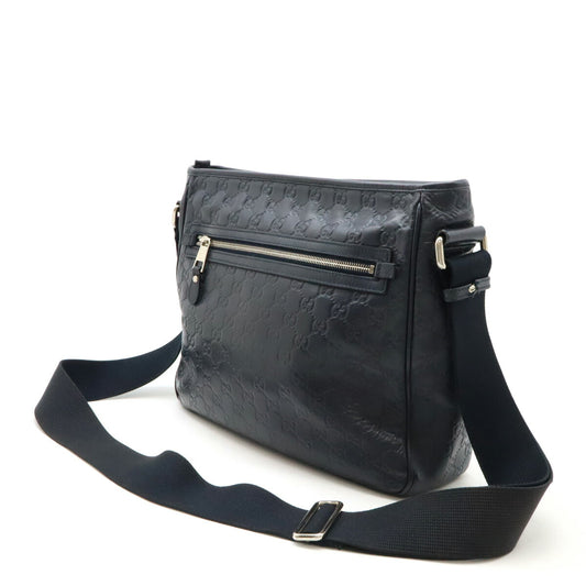 Gucci Navy Leather Shoulder Bag 322080