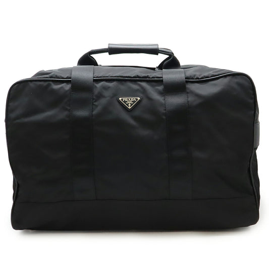 Prada Nylon Leather Boston Bag Travel Bag