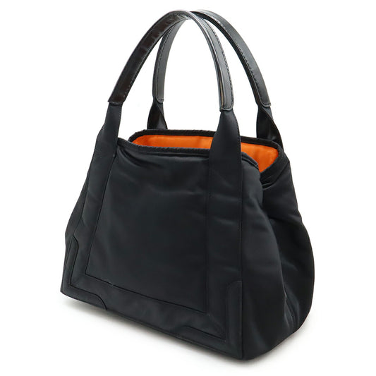 Balenciaga Navy Cabas S Logo Tote Bag Nylon/Leather