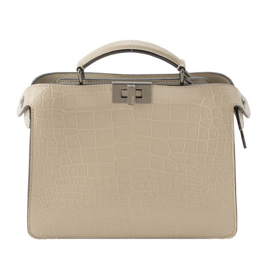 Fendi Peekaboo ISeeU XCross Croco 2way Bag