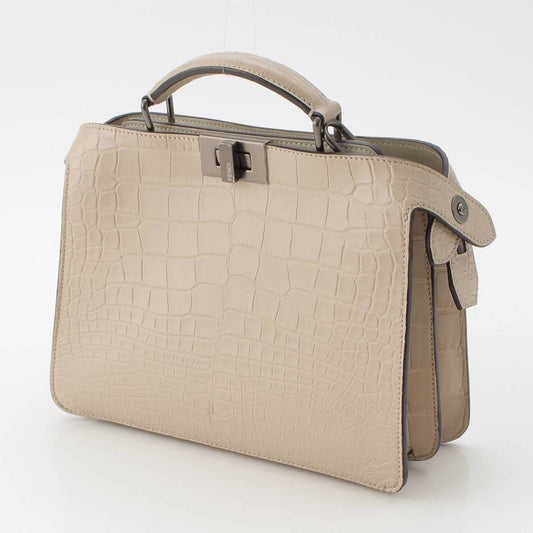 Fendi Peekaboo ISeeU XCross Croco 2way Bag