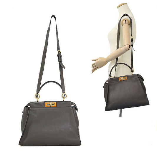 Fendi Peekaboo 2way Leather Handbag 8BN290