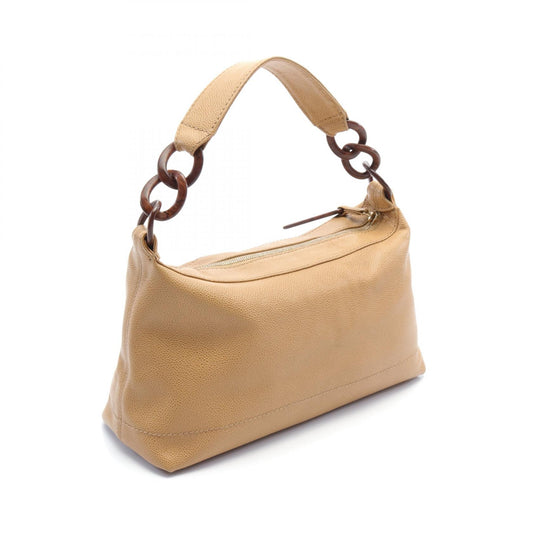 Chanel Caviar Skin Shoulder Bag Brown