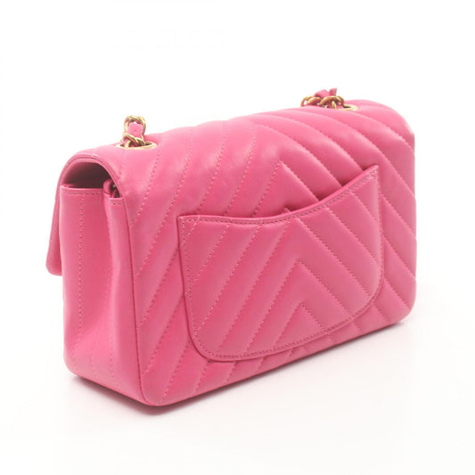 Chanel V-Stitch Lambskin Shoulder Bag