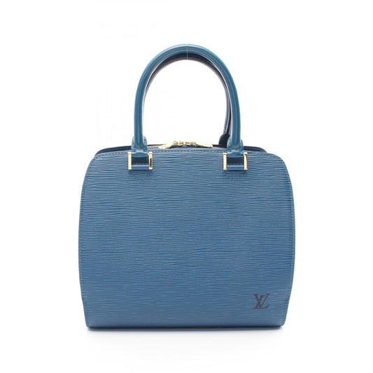 Louis Vuitton Pont Neuf Epi Blue Leather Handbag M52055