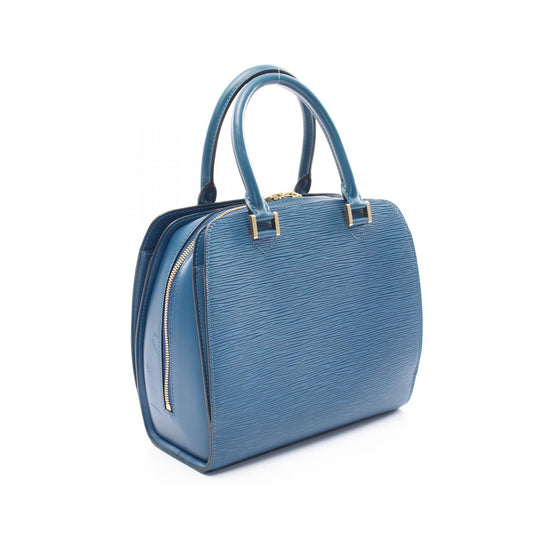 Louis Vuitton Pont Neuf Epi Blue Leather Handbag M52055