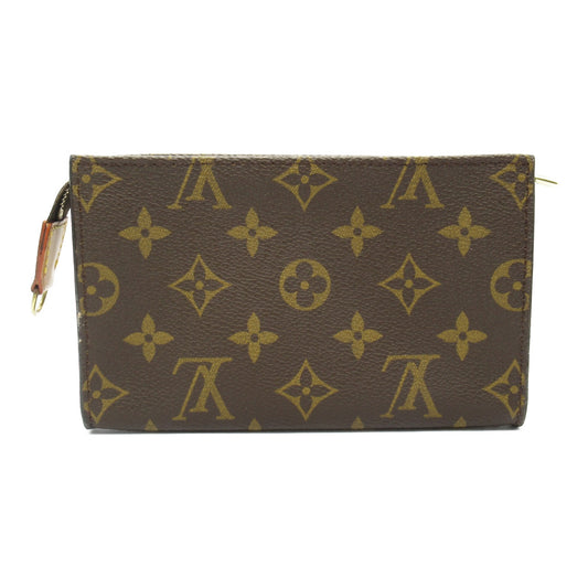 Louis Vuitton Leather Pouch Monogram Brown