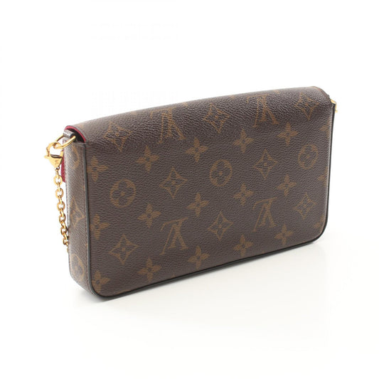 Louis Vuitton Pochette Felicie Shoulder Bag Brown