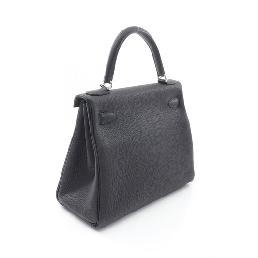 Hermes Kelly 28 Togo Leather Handbag Black