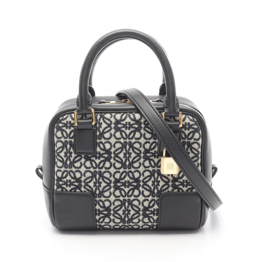 Loewe Amazona 16 Canvas Leather Handbag