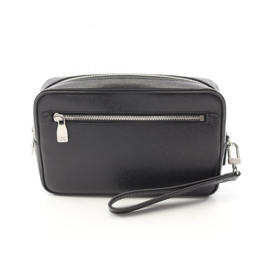 Louis Vuitton Pochette Kasai Noir Leather Clutch M33424