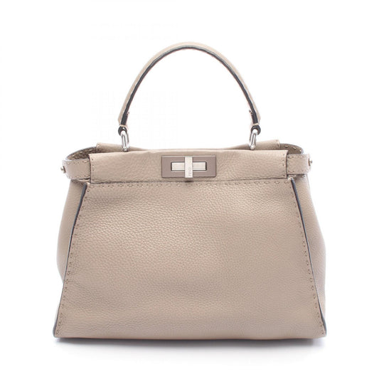 Fendi Peekaboo Regular Leather Handbag