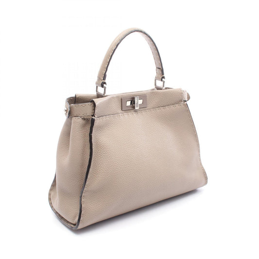 Fendi Peekaboo Regular Leather Handbag