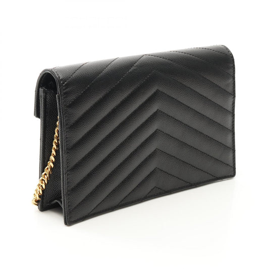 Saint Laurent Monogram Leather Shoulder Bag