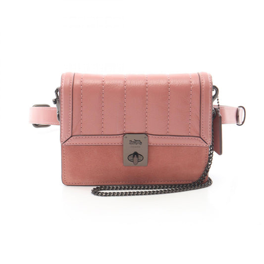 Coach Leather Suede Hutton Waist Bag C0845