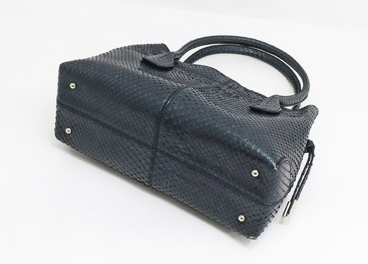 Tod's Python Handbag Dark Navy