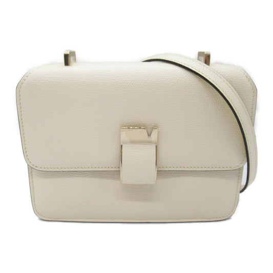 Valextra Leather Shoulder Bag White