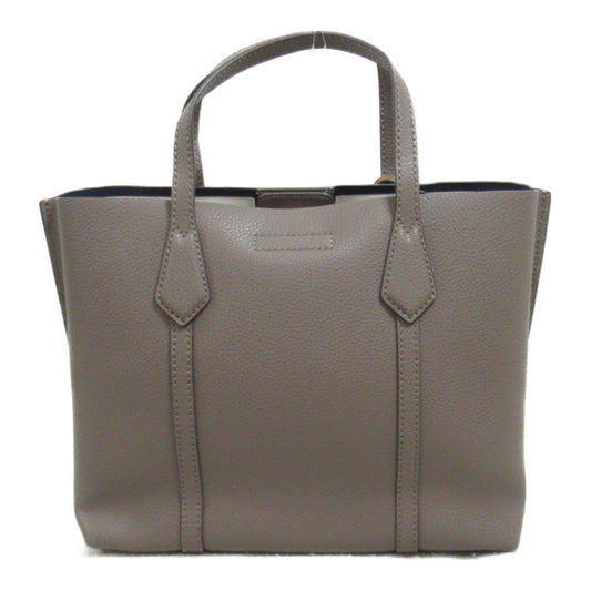 Tory Burch Leather 2way Tote Bag Gray
