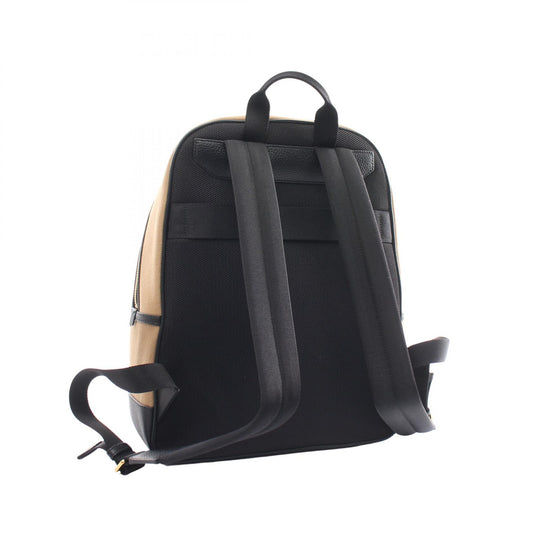 Bally Bar Treck Leather Fabric Backpack