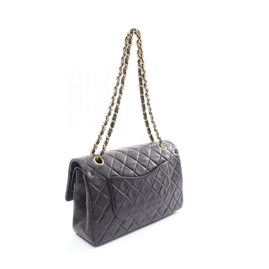 Chanel Lambskin Matelasse W Flap Shoulder Bag
