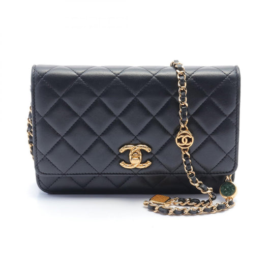 Chanel Lambskin Matelasse Shoulder Bag AP3413