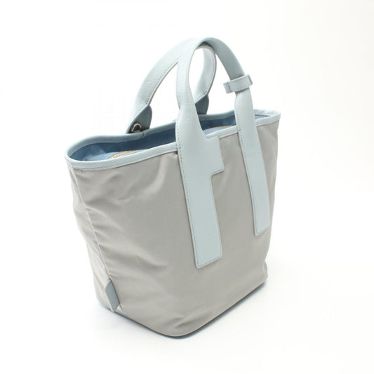 Furla Piuma M Leather Nylon Canvas Handbag