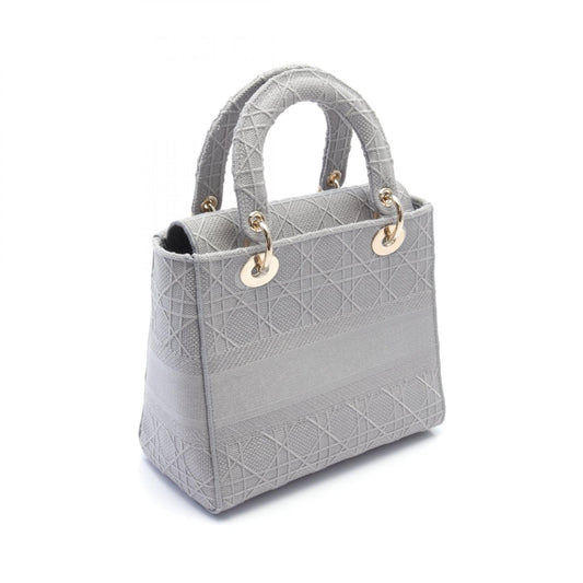 Dior Lady D-Lite Medium Canvas Handbag