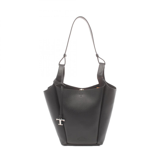 Tod's Leather Bucket Shoulder Bag Black