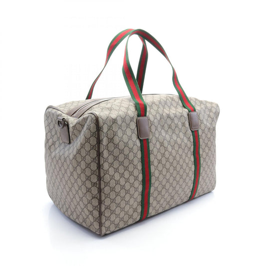 Gucci Large Duffle Bag GG Supreme Sherry Line