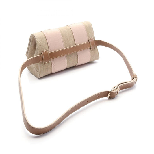 Chloe Woody Canvas Leather Waist Bag