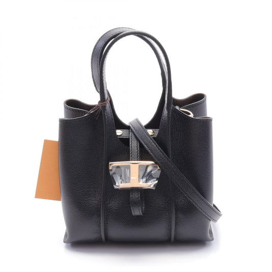 Tod's Leather T Timeless Micro Handbag Black