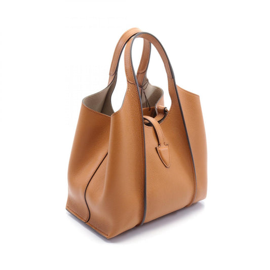 Tod's Leather T Timeless Mini Handbag Brown