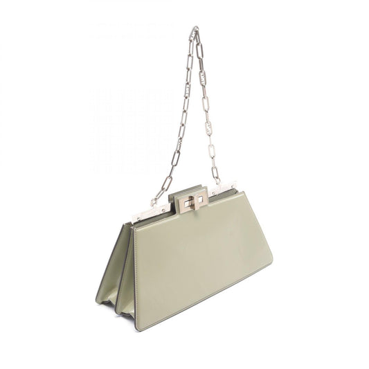 Fendi Peekaboo Cut Medium Leather Shoulder Bag