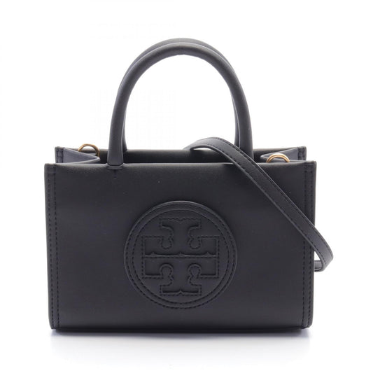 Tory Burch Logo Mini Leather Handbag Black