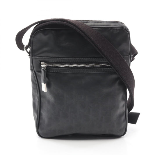 Dior PVC Coated Canvas Shoulder Bag Black