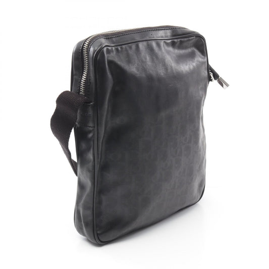 Dior PVC Coated Canvas Shoulder Bag Black