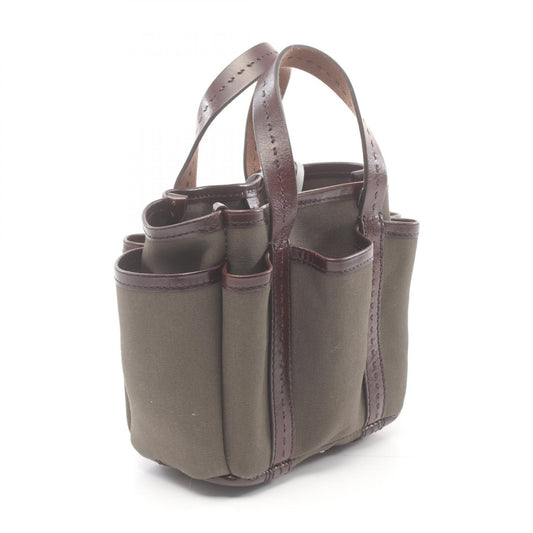 Max Mara Canvas Leather Garden Cabas XS Bag