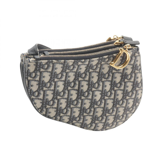 Dior Saddle Oblique Canvas Leather Shoulder Bag