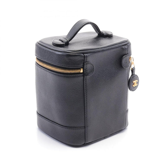 Chanel Coco Mark Leather Handbag Black