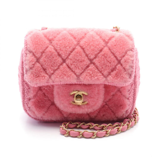 Chanel Mini Matelasse Shoulder Bag Pink