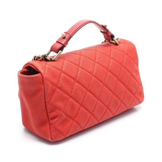 Chanel Caviar Matelasse Shoulder Bag Red